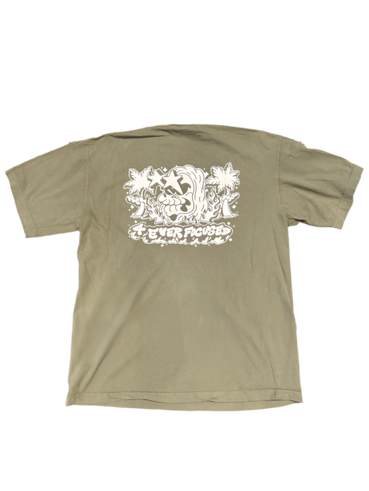 4EF Star Island Tee Army