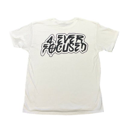 4EF Classic Logo Tee White Black