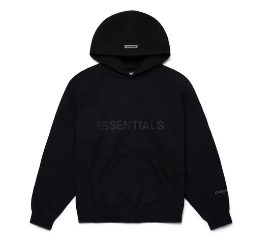 Essentials Applique Hoodie Black