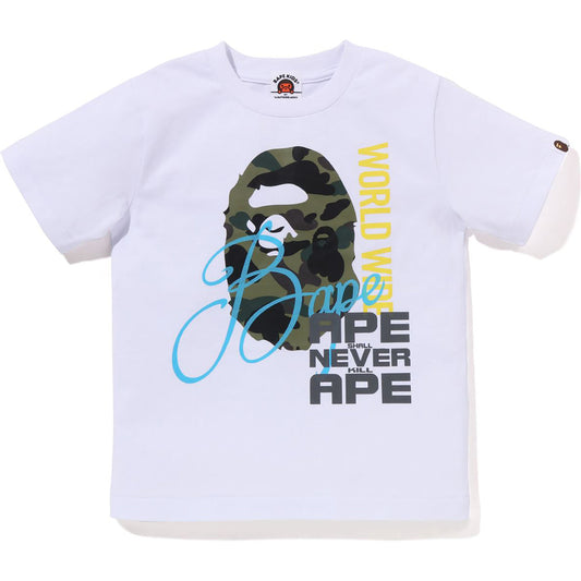 Bape Worldwide Tee White