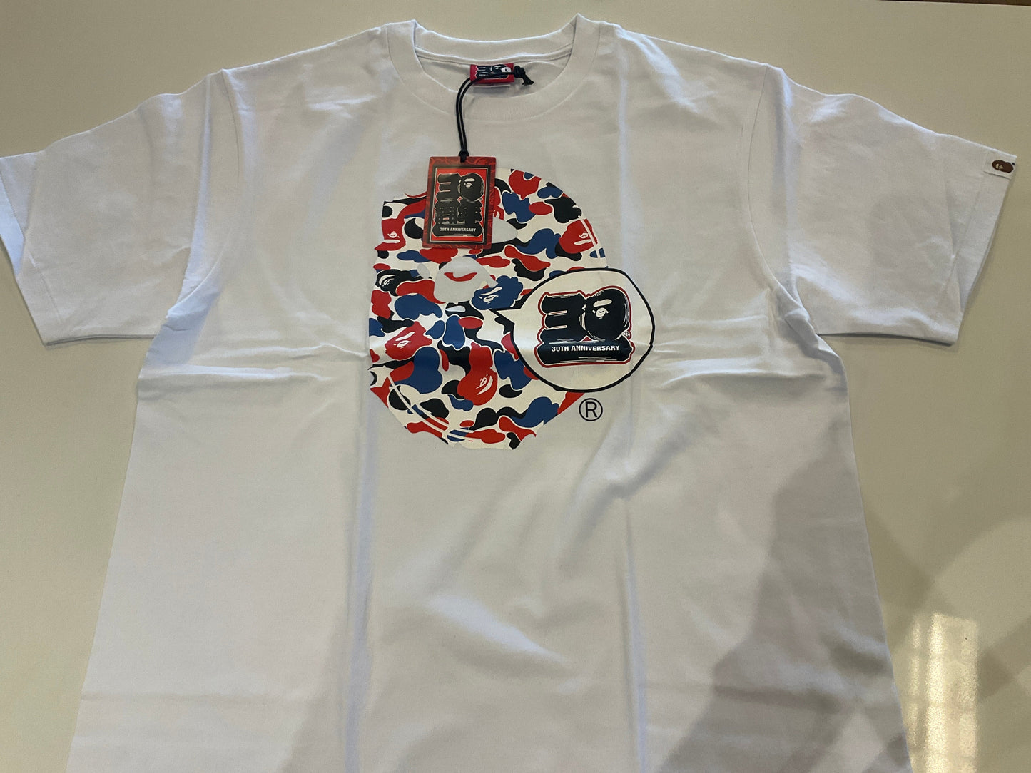 Bape Tee 30th Anniversary Red/Blue