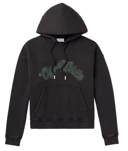 Off White Bacchus Skate Hoodie Black