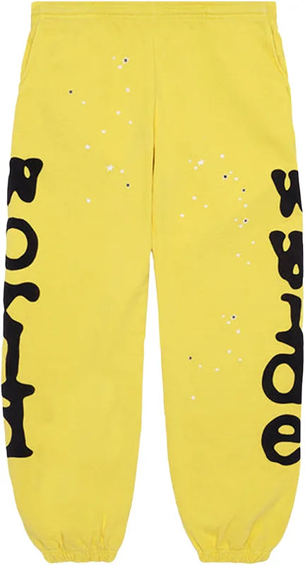 Sp5der Worldwide Yellow Beluga Sweatpant