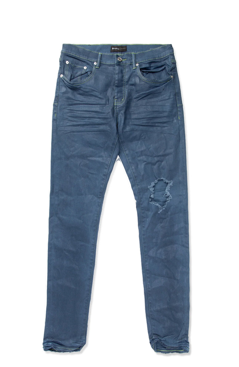 Purple Denim Deep Blue Contrast Stitch