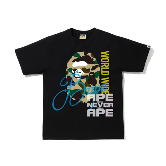 Bape Worldwide Tee Black