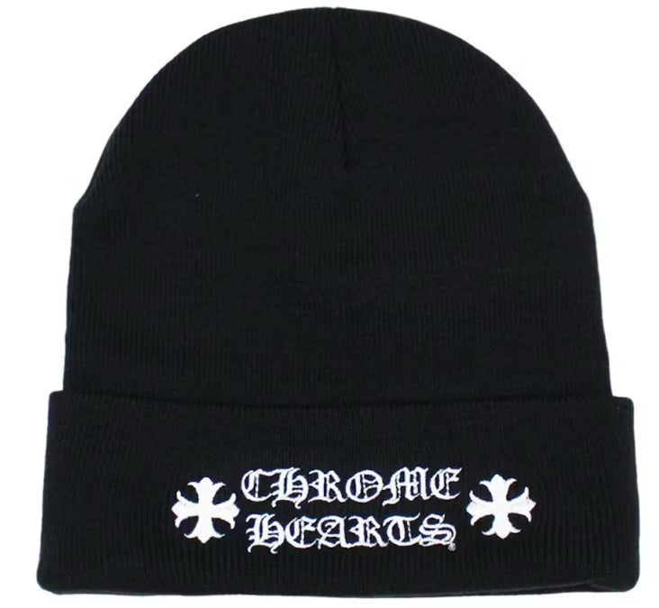Chrome Hearts Beanie Black white