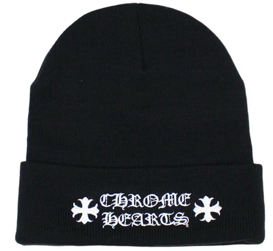 Chrome Hearts Beanie Black white