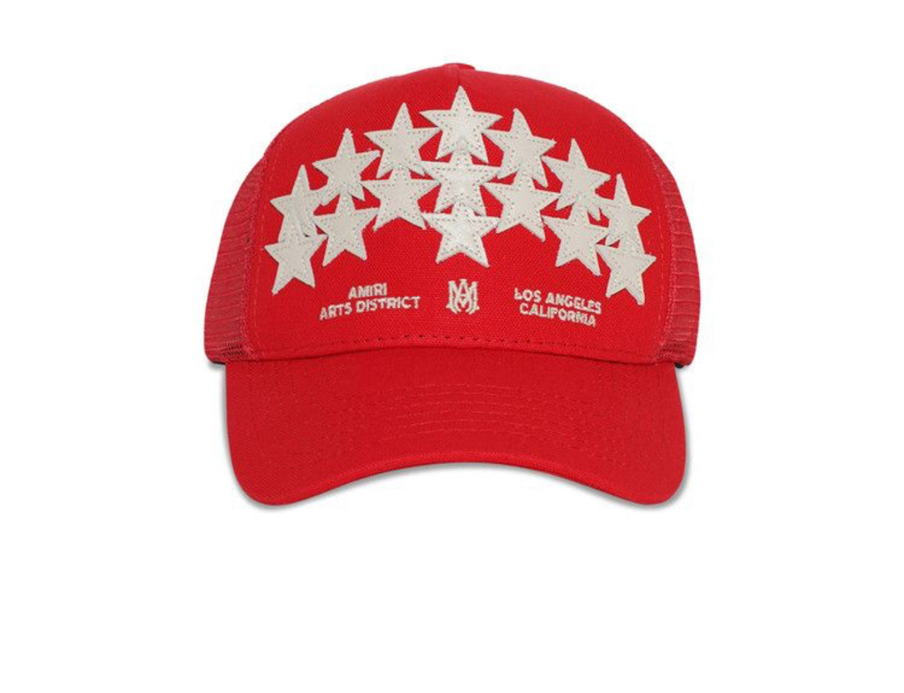 Amiri Stars Hollywood Trucker Hat Red