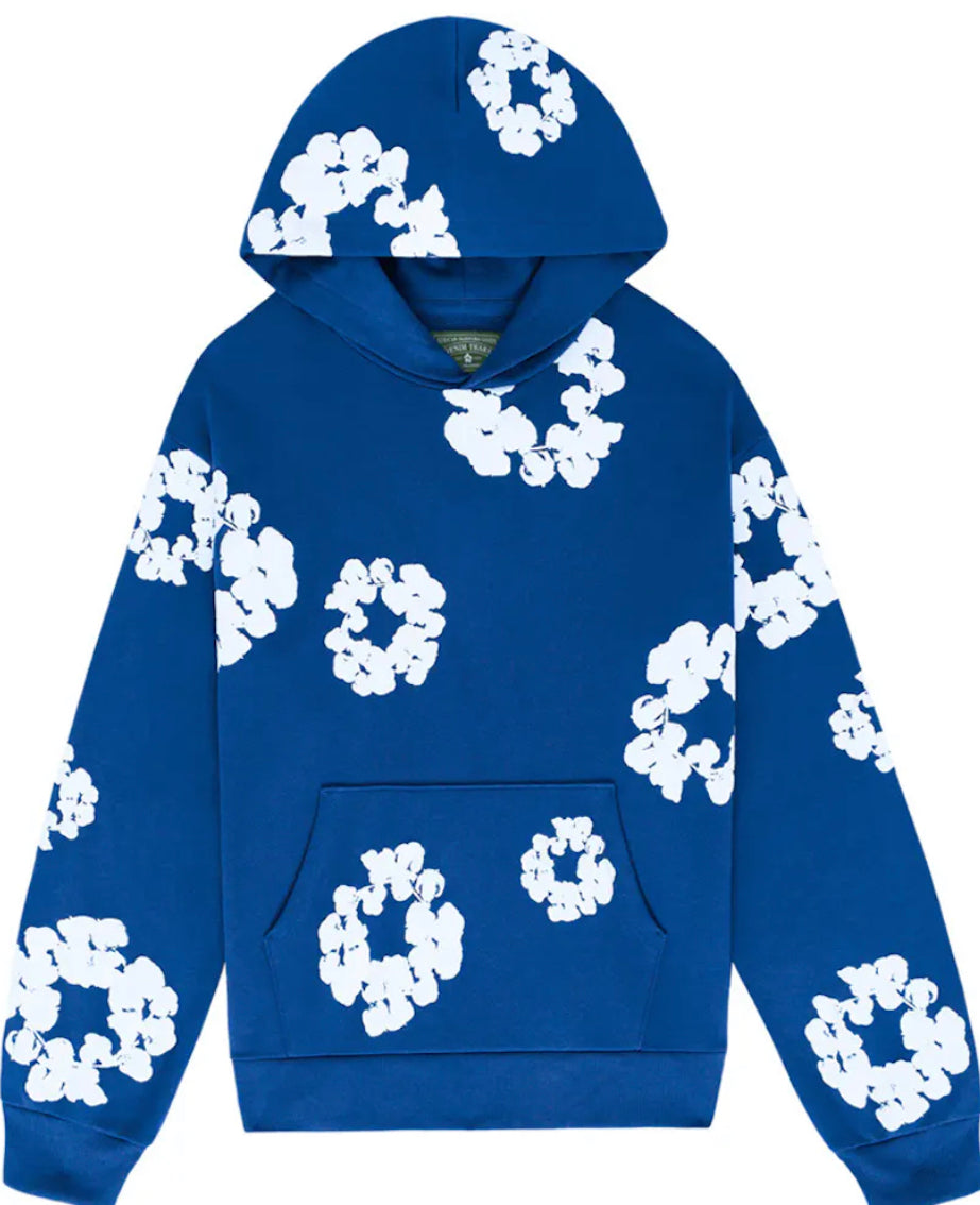 Denim Tears Cotton Wreath Sweatshirt Blue