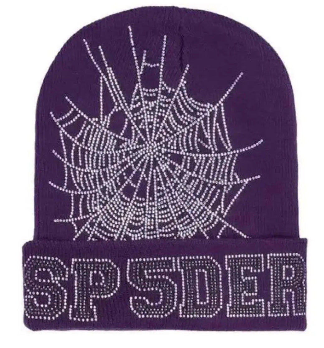 Sp5der Web Beanie Purple