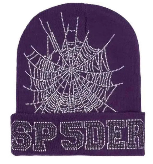 Sp5der Web Beanie Purple