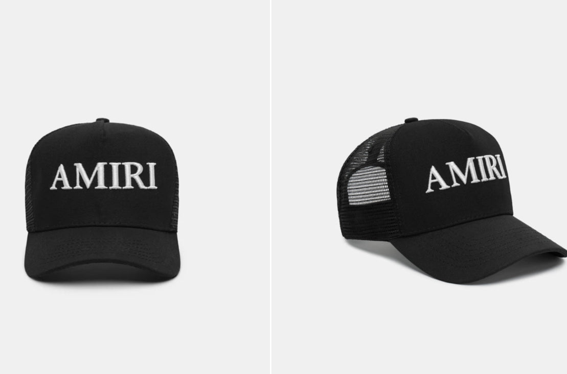 Amiri Trucker Hat Black
