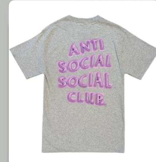 Anti Social Social Club Anamorphic Tee Grey