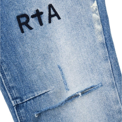RTA Clayton Jeans Distressed White Paint