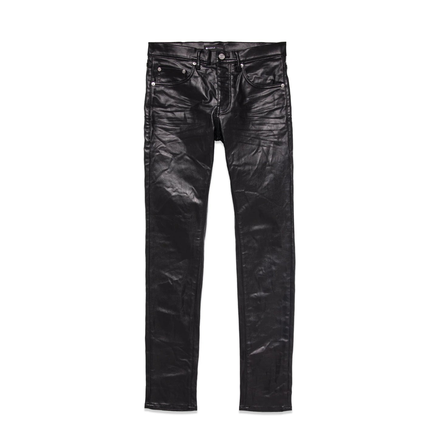 Purple Denim Leather Film Black