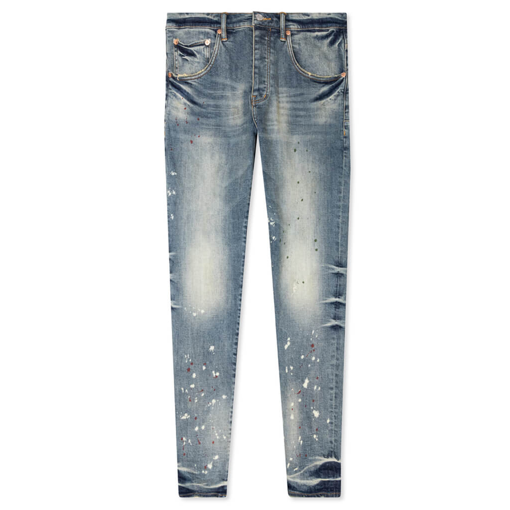 Purple Denim Vintage Spotted Indigo Jeans