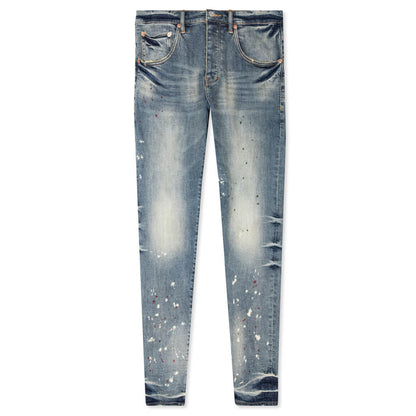 Purple Denim Vintage Spotted Indigo Jeans