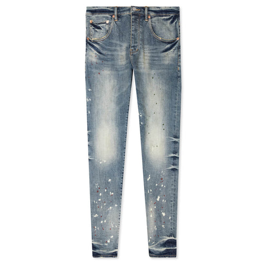 Purple Denim Vintage Spotted Indigo Jeans