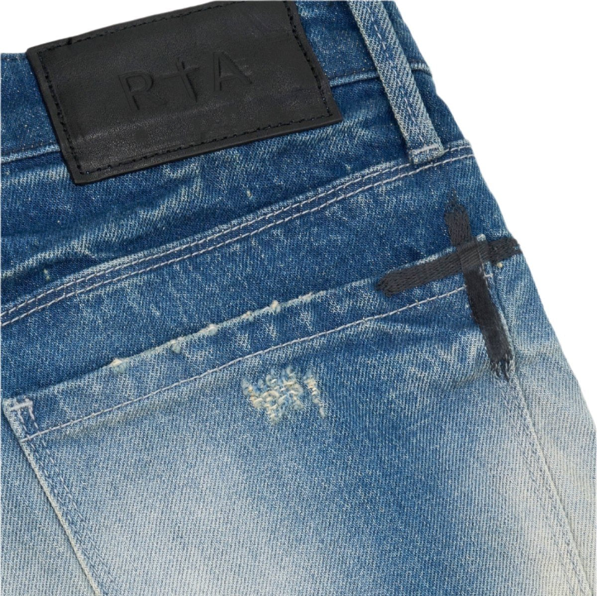 RTA Oliver Jeans Stacked Medium Blue