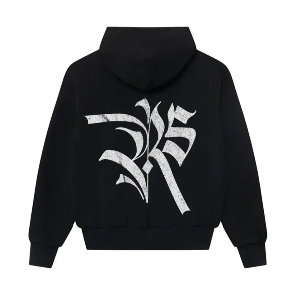 REVIVE STUDIOS FULL ZIP HOODIE BLACK