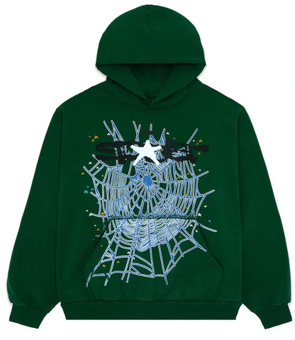 Sp5der Worldwide Sweatshirt Web Hunter Green