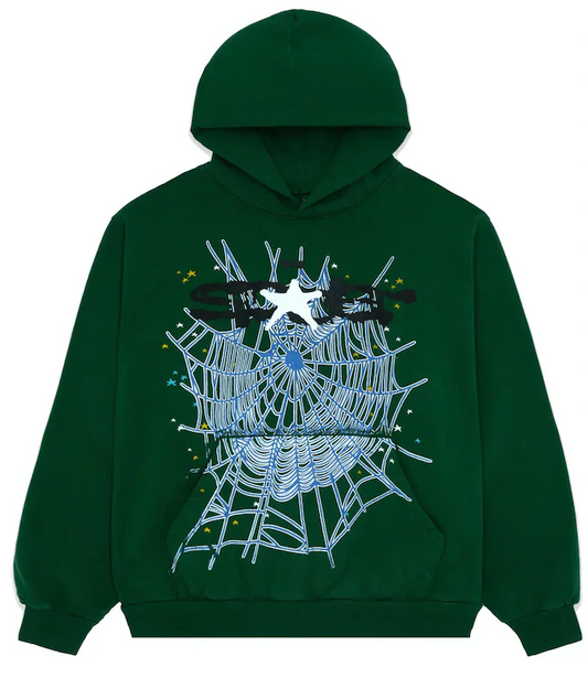 Sp5der Worldwide Sweatshirt Web Hunter Green
