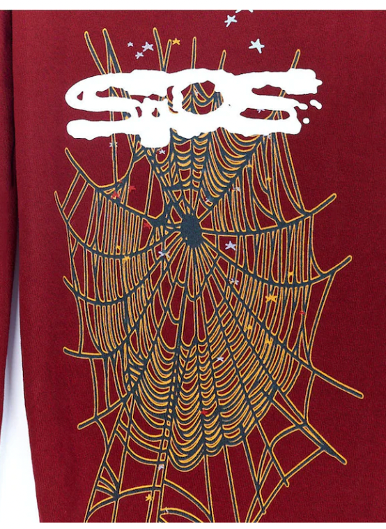 Sp5der Worldwide Sweatpants Maroon