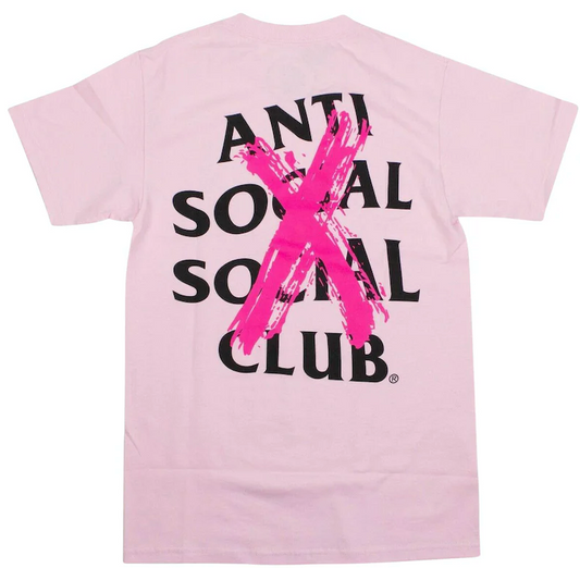 Anti Social Social Club Tee Cancelled Pink