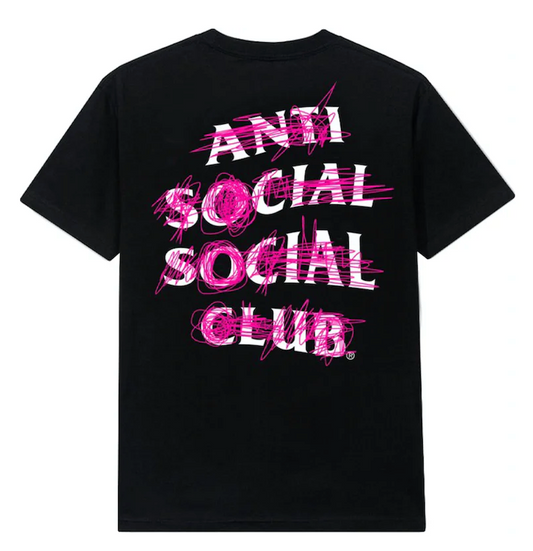 Anti Social Social Club Tee Nevermind Black