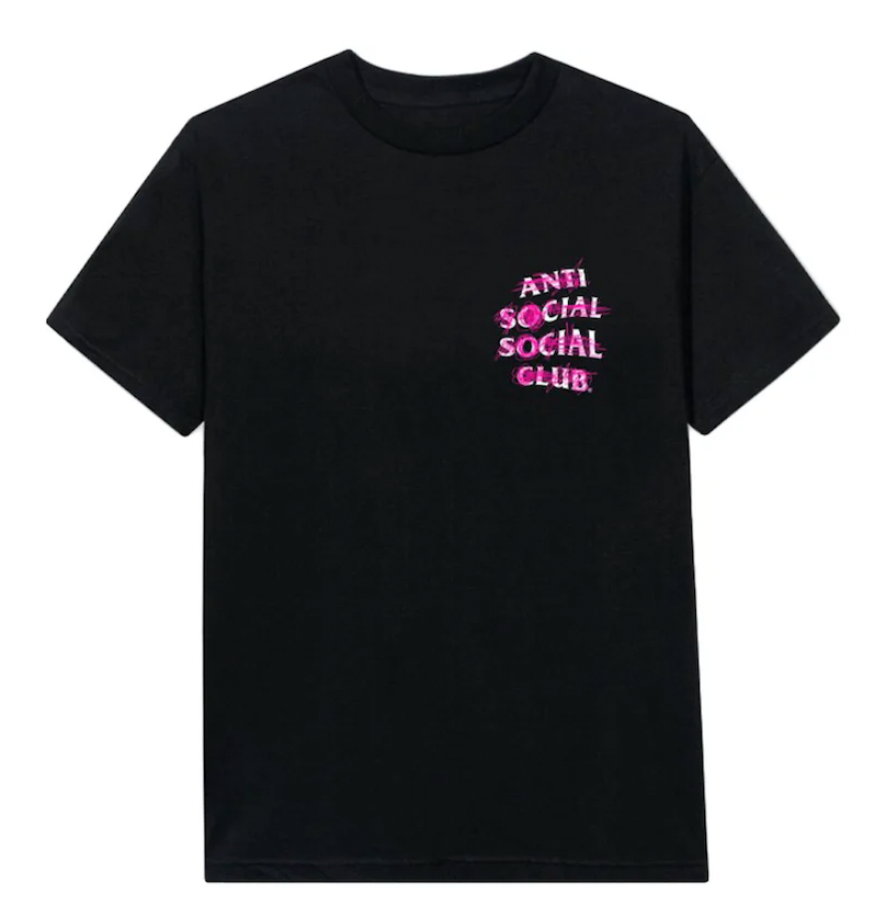 Anti Social Social Club Tee Nevermind Black