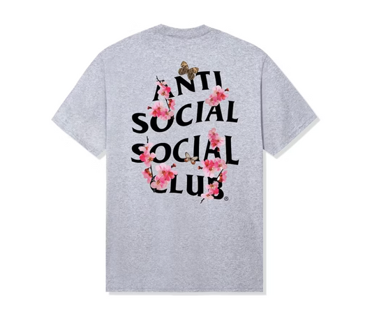 Anti Social Social Club Tee Cherry Blossom Grey