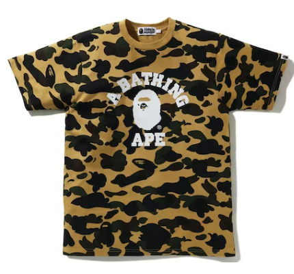 Bape 1st Desert Camo College Tee