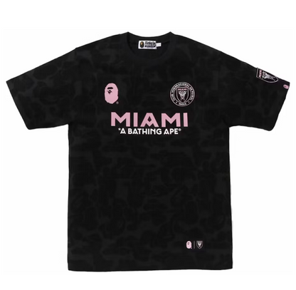 Bape x Inter Miami CF Camo Tee Black