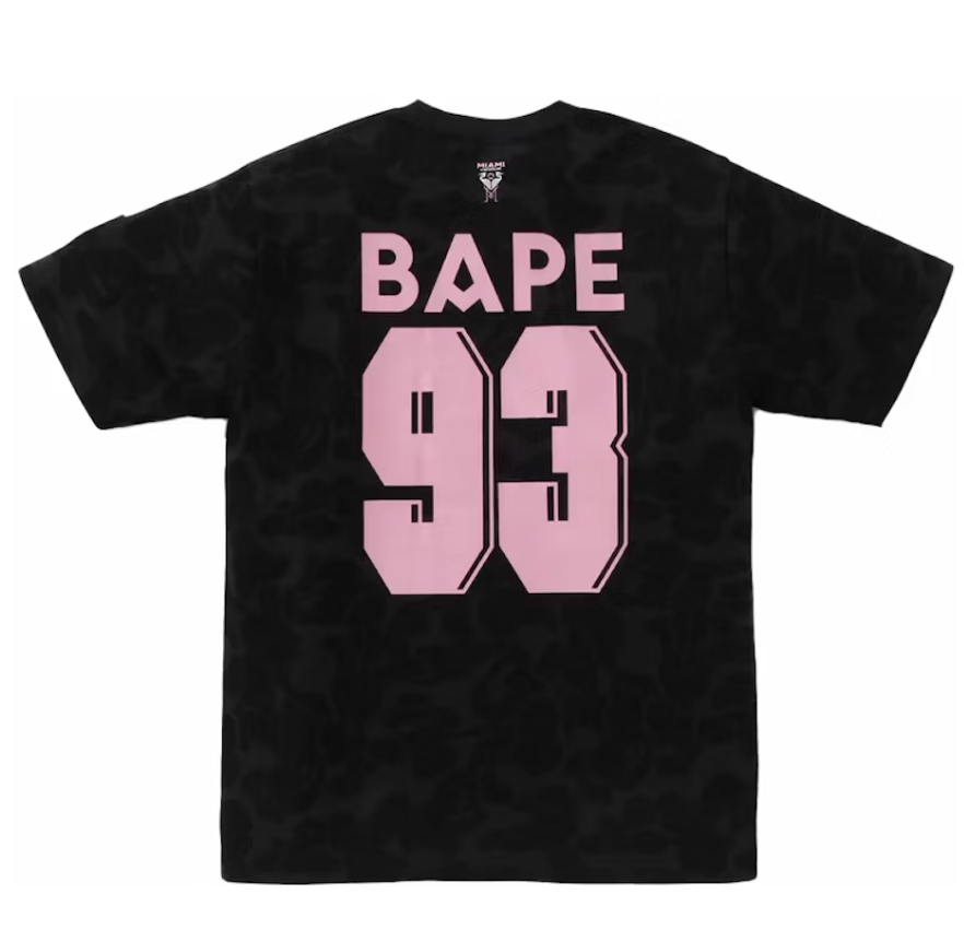 Bape x Inter Miami CF Camo Tee Black