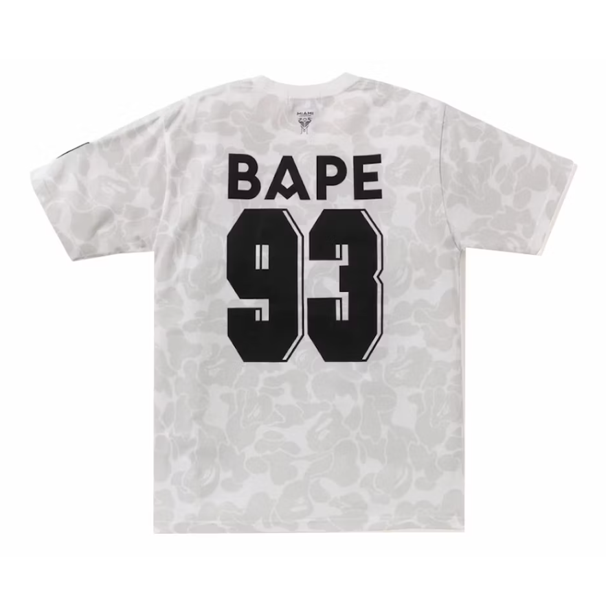 Bape x Inter Miami CF Camo Tee White