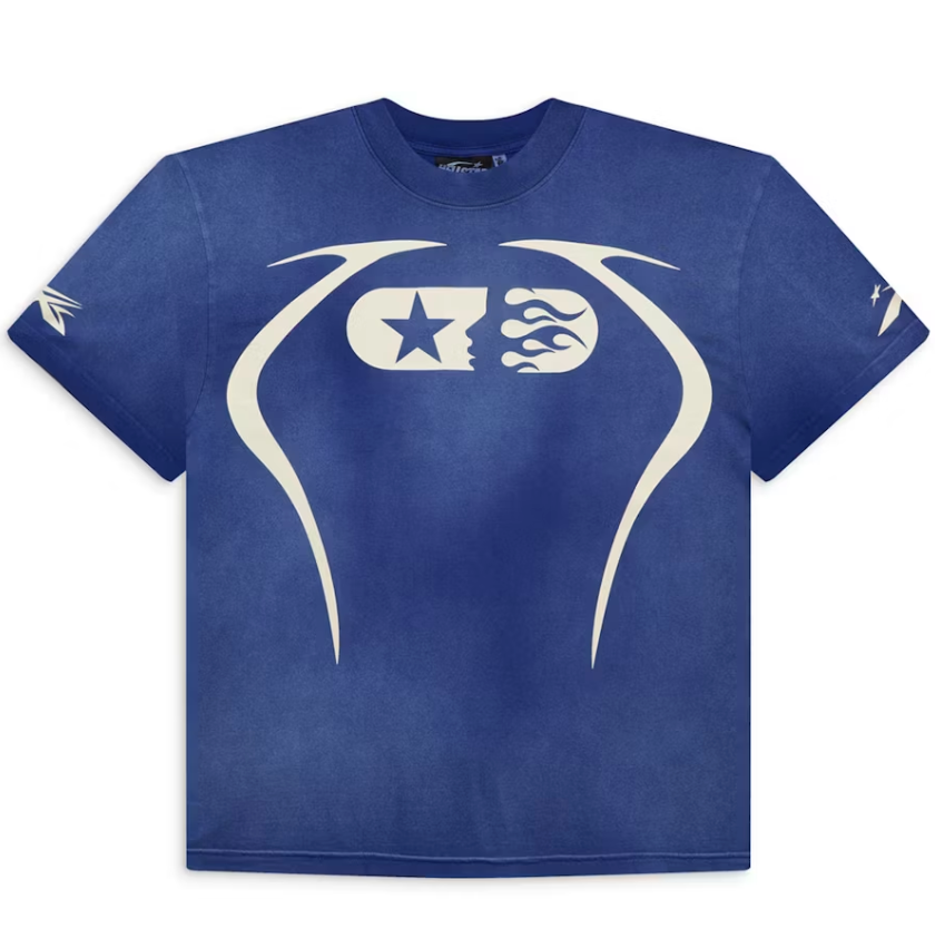 Hellstar Sports Warm Up T-Shirt Blue