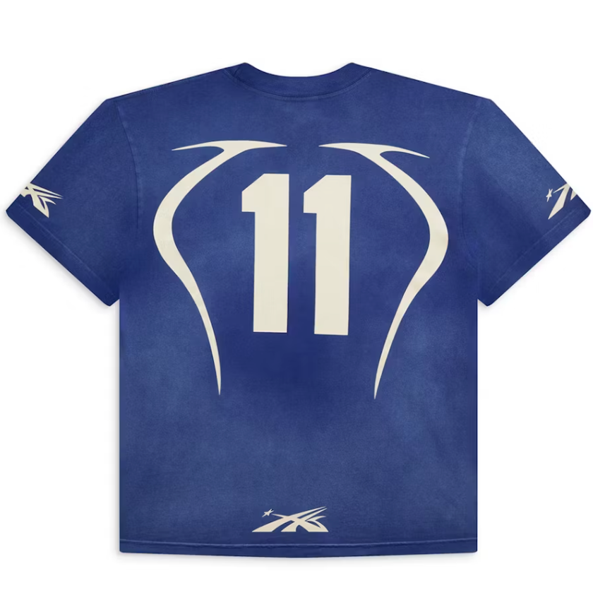 Hellstar Sports Warm Up T-Shirt Blue