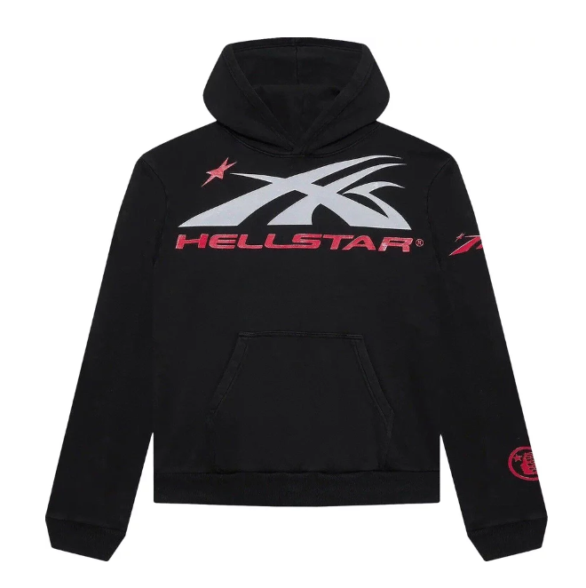 Hellstar Sports Gel Hoodie Black
