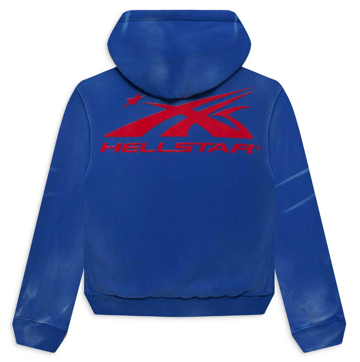 Hellstar Sports Gel Hoodie Blue