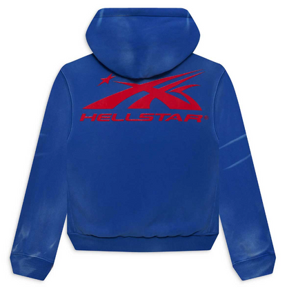 Hellstar Sports Gel Hoodie Blue