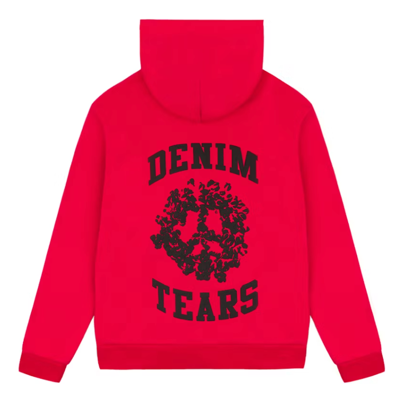 Denim Tears Denim University Zip Hoodie Red