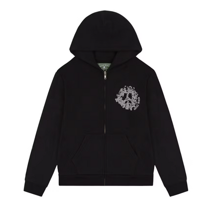 Denim Tears Denim University Zip Hoodie Black
