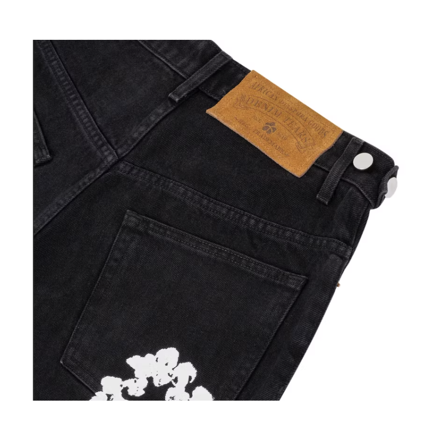 Denim Tears Cotton Wreath Jean Short Black