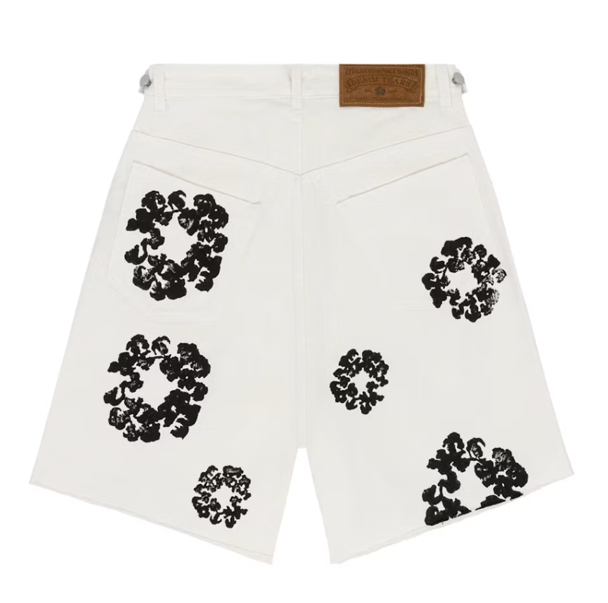 Denim Tears The Cotton Wreath Jean Short White