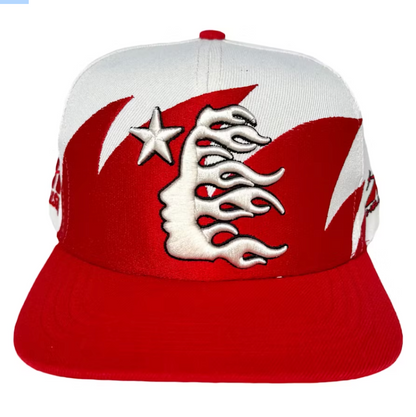 Hellstar Shark Teeth Snapback Off Red