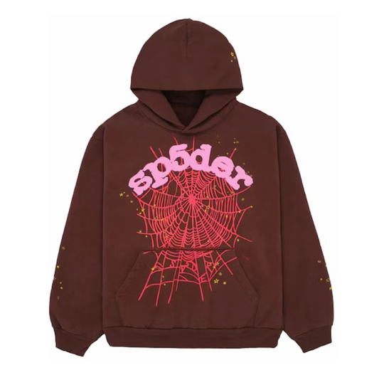 Sp5der Web OG Hoodie Brown