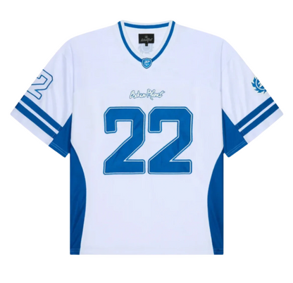 Broken Planet Football Jersey White Blue