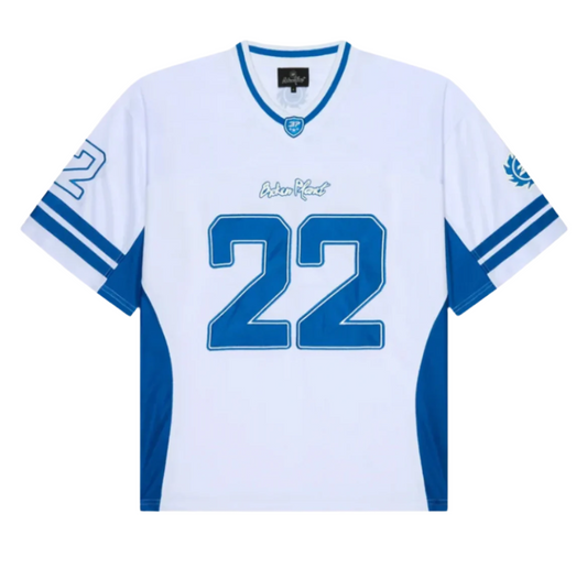 Broken Planet Football Jersey White Blue