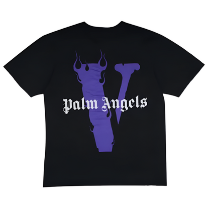 Vlone x Palm Angels T-shirt Black Purple