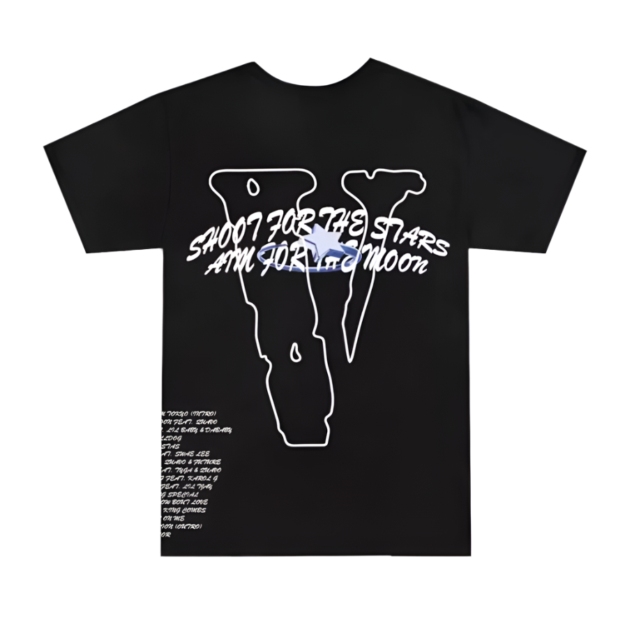 Pop Smoke x Vlone Tracklist T-Shirt Black